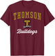 Thomson High School Bulldogs C3 T-Shirt - T-Shirt | Maroon