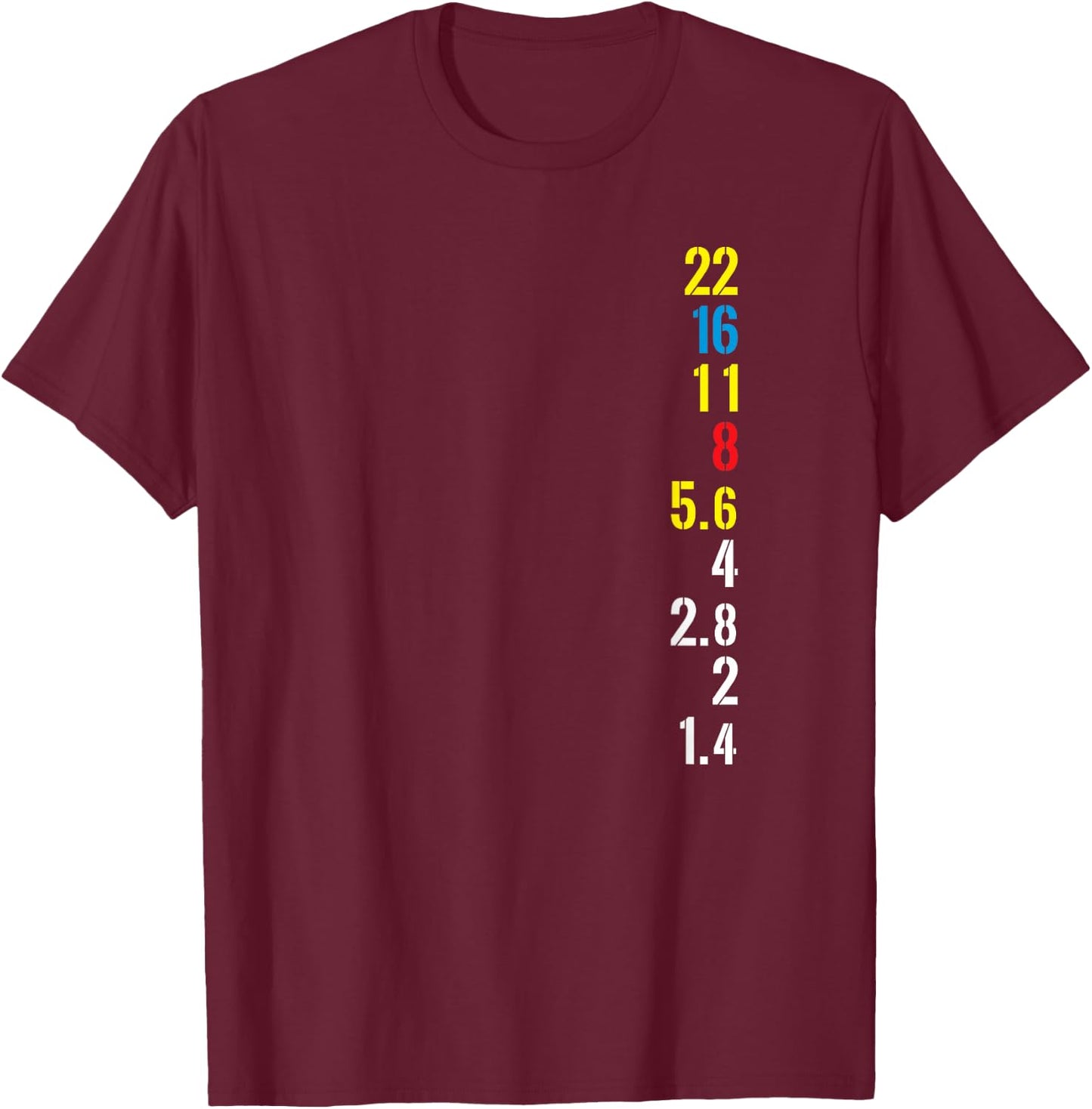 Photographer Aperture Mastery T-Shirt - T-Shirt | Maroon