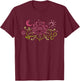 Lotus flower . Lotus with moon, yin yang and sun. T-Shirt - T-Shirt | Maroon