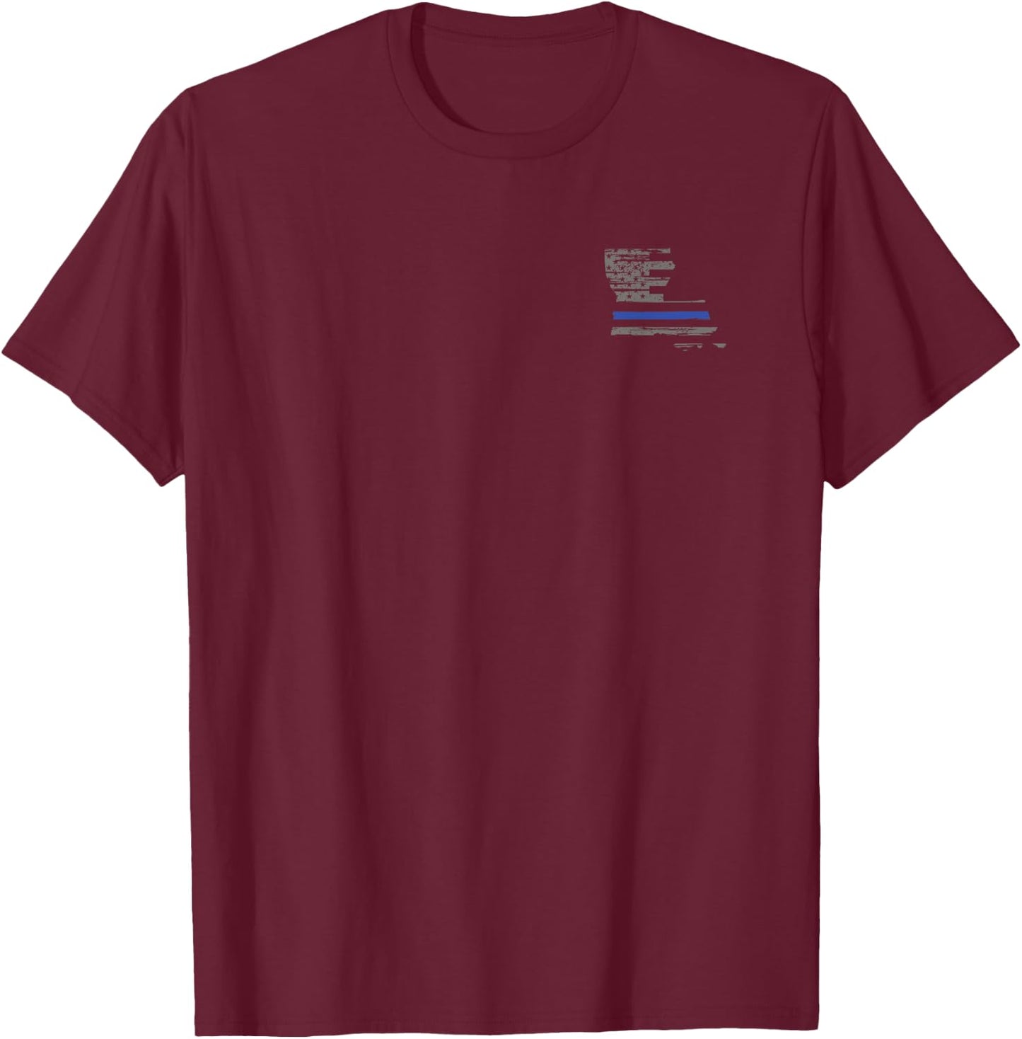Louisiana Police, Law Enforcement Thin Blue Line Shirt T-Shirt - T-Shirt | Maroon