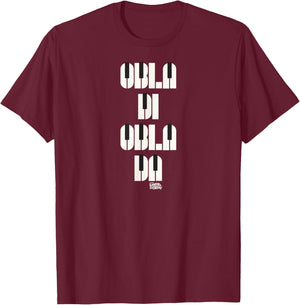 Lyrics by Lennon and McCartney - Obla Di Obla Da T-Shirt - T-Shirt | Maroon