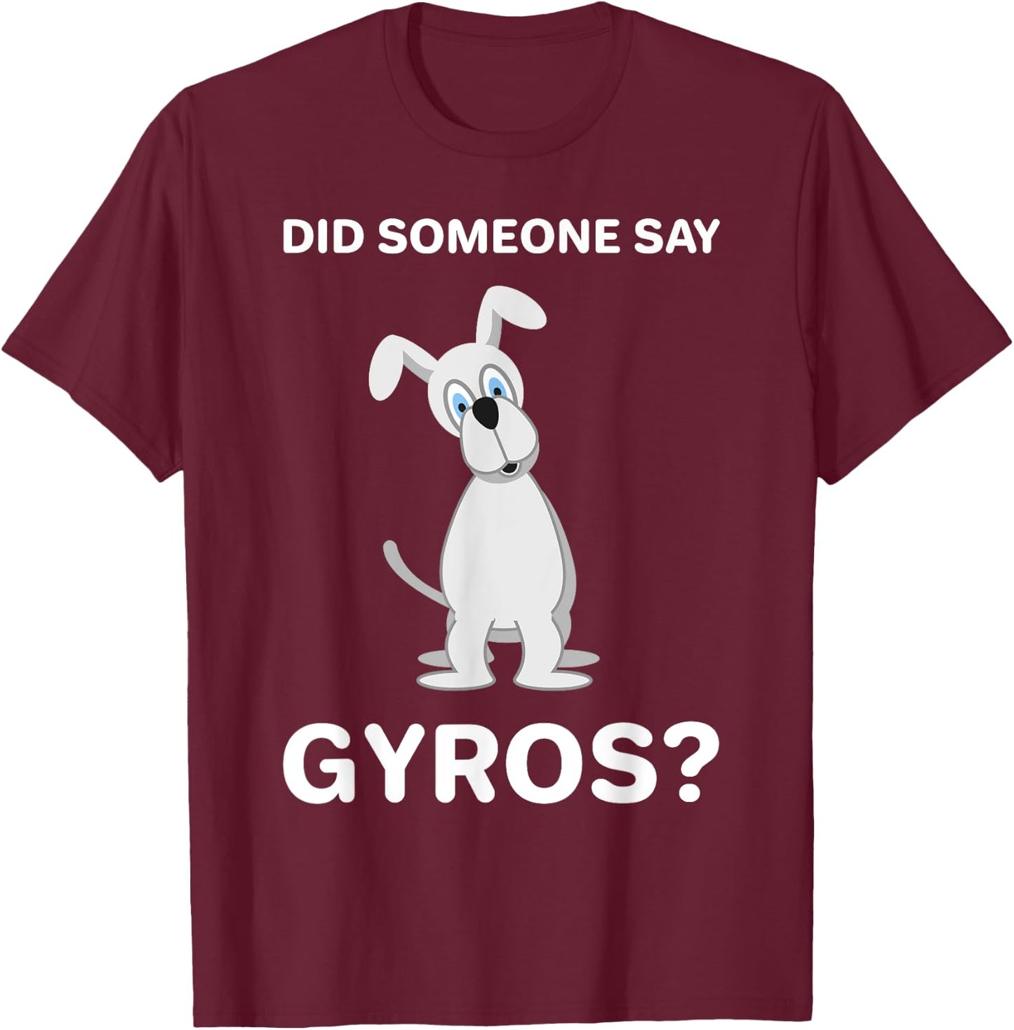 Funny Gyros Gyro Dog Greek Food Pride Greece Gift Women T-Shirt - T-Shirt | Maroon