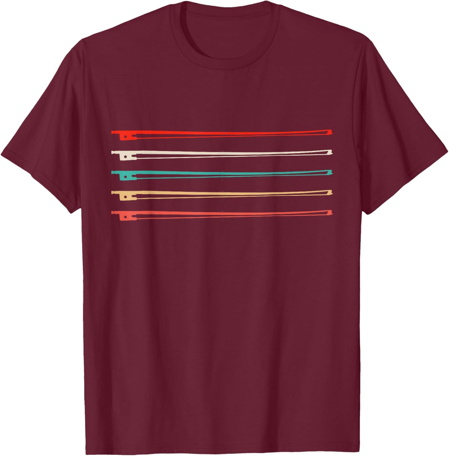 Violin Shirt Music Teacher Musician T-Shirt - T-Shirt | Maroon