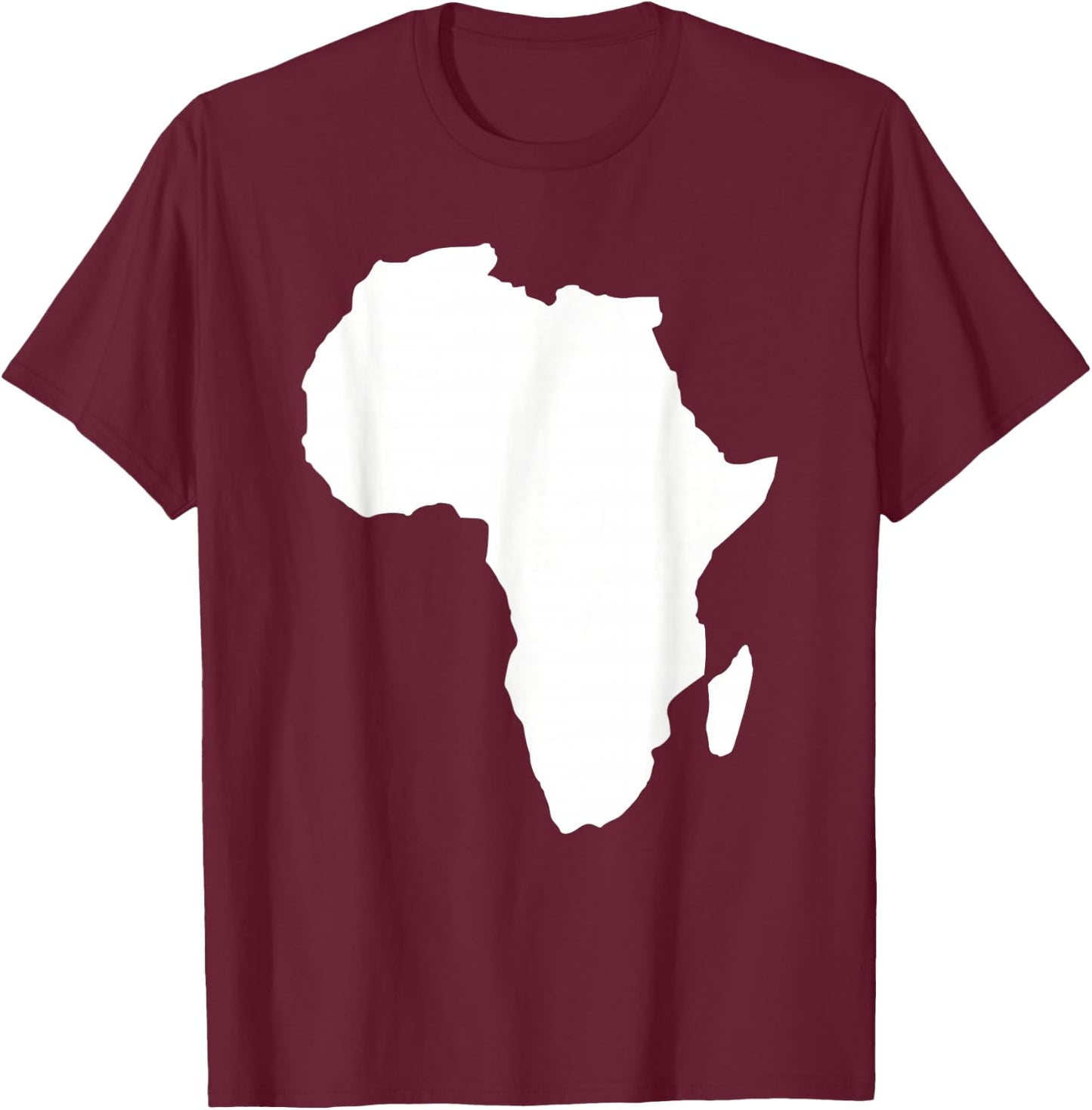 Africa map T-Shirt - T-Shirt | Maroon