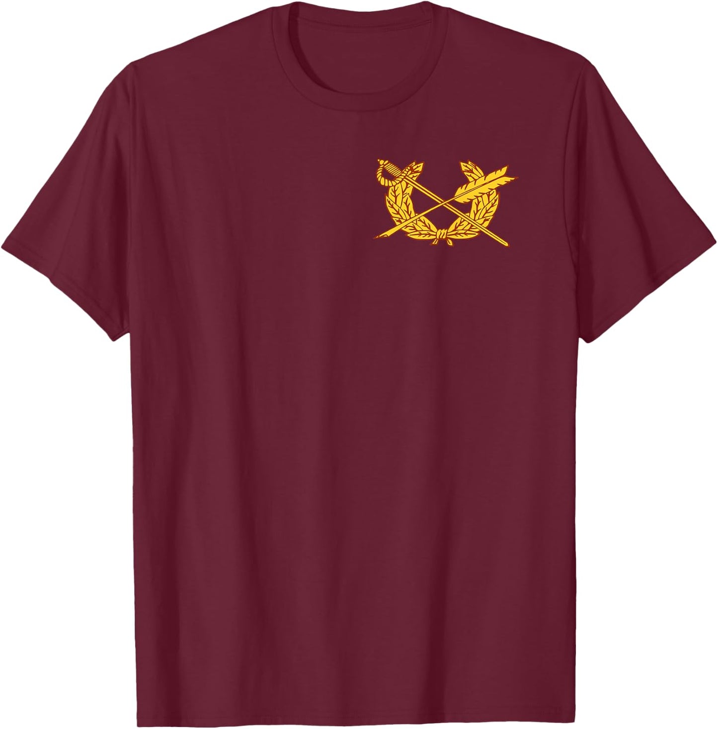US Army Branch - Judge Advocate General's Corps (JAG) - JA T-Shirt - T-Shirt | Maroon