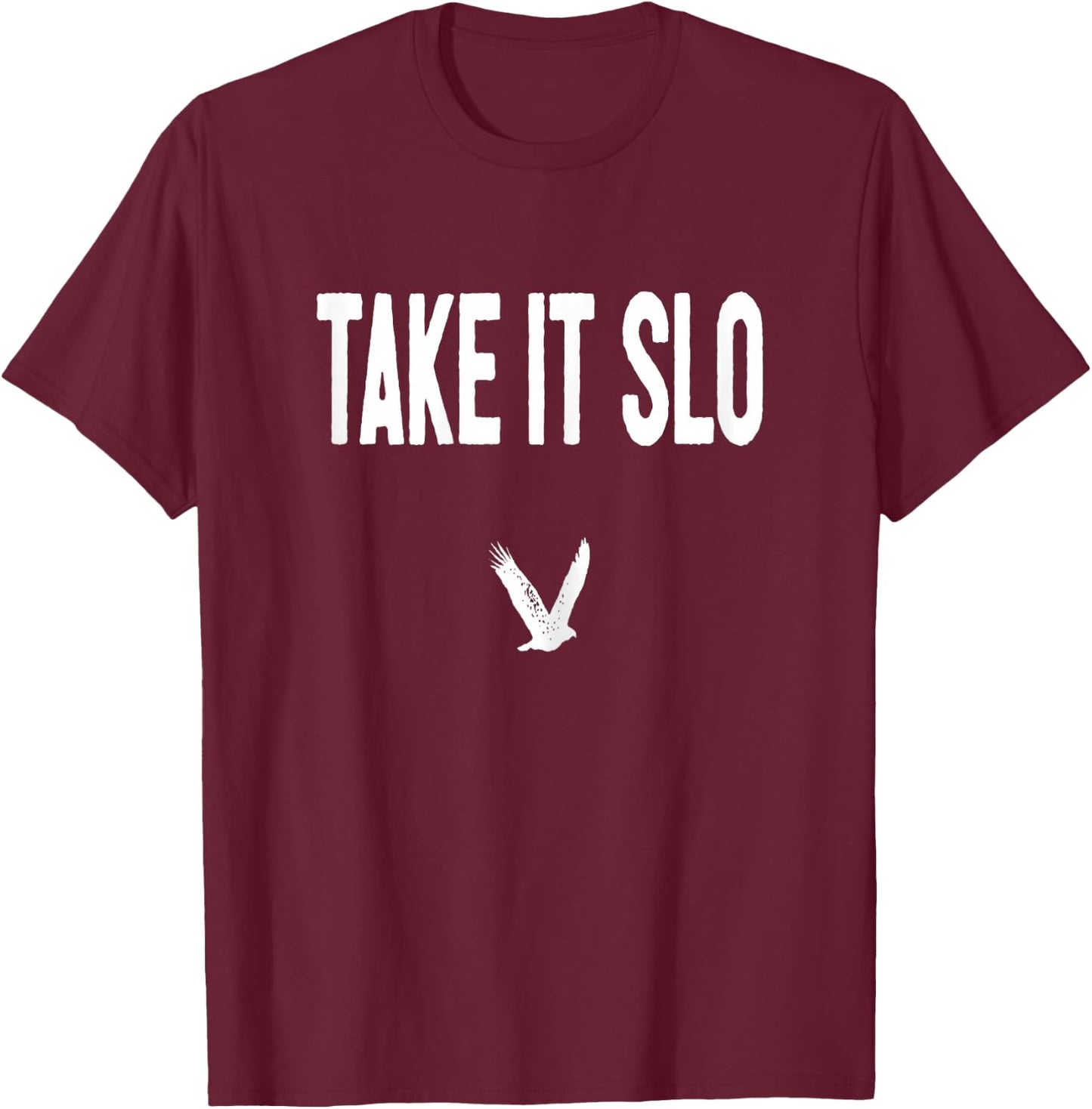 Take it SLO with Eagle Cal Poly Relax Classic T-Shirt - T-Shirt | Maroon