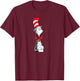 Dr. Seuss The Cat in the Hat T-Shirt - T-Shirt | Maroon