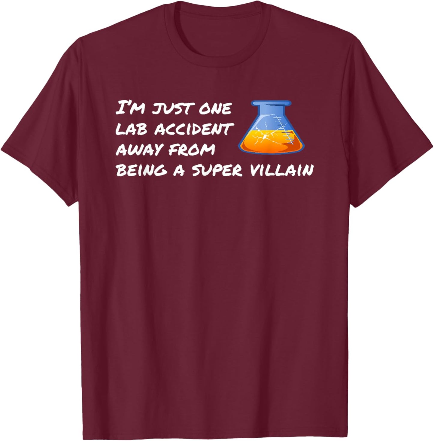 Super Villain Comic Book Super Hero Graphic Novel T-Shirt - T-Shirt | Maroon
