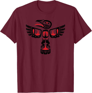 Haida Native American T-Shirt - T-Shirt | Maroon