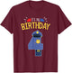 4th Birthday 4 Year Old Boys Police Officer Uniform T-Shirt - T-Shirt | Maroon
