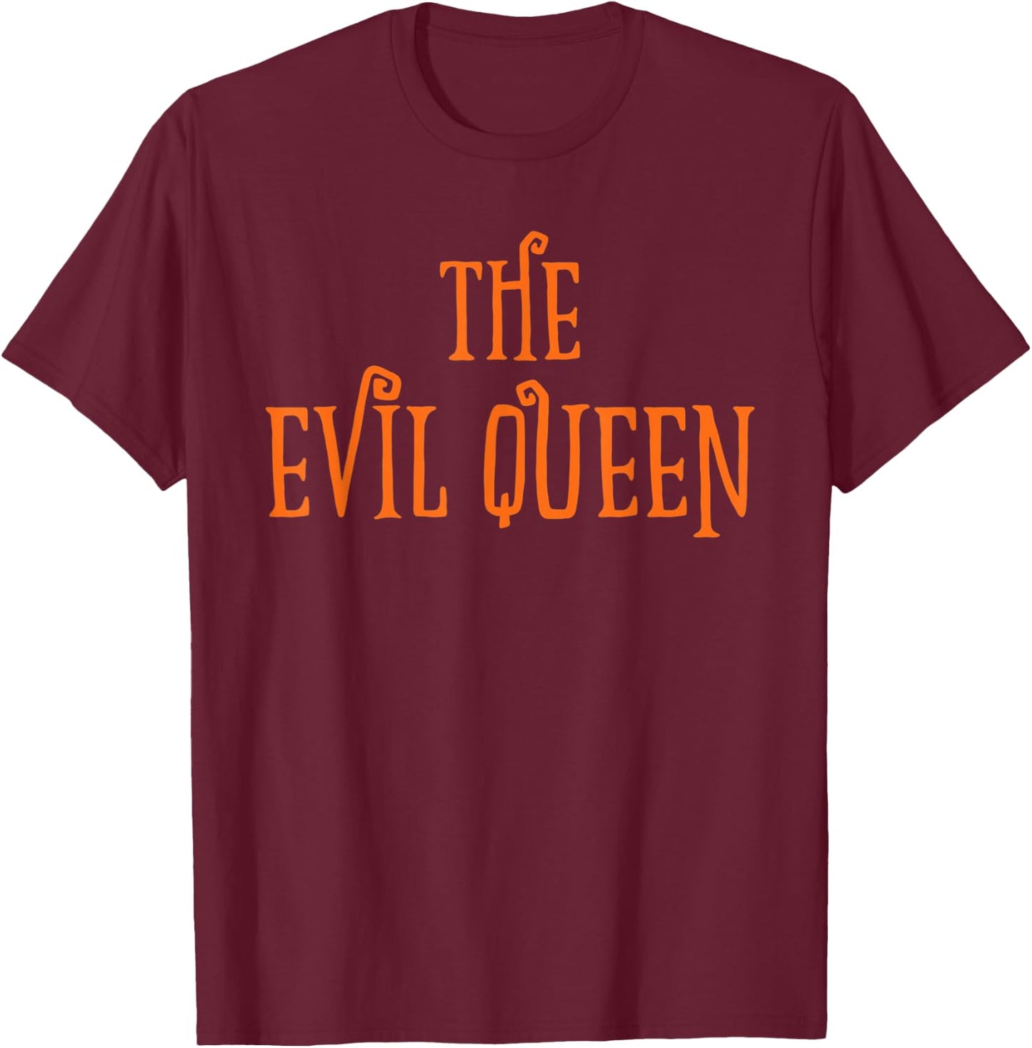 Evil Queen for Mom Matching Family Halloween Costume T-Shirt - T-Shirt | Maroon