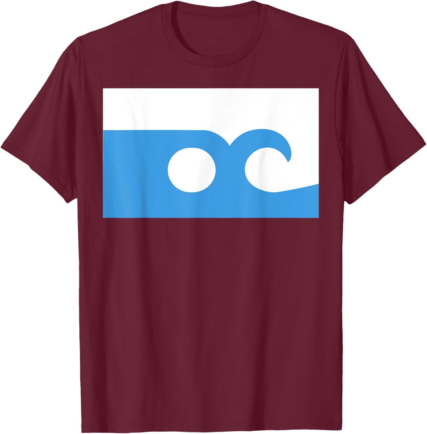 Flag of Ocean City Maryland T Shirt T-Shirt - T-Shirt | Maroon
