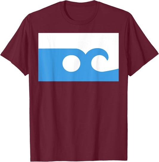 Flag of Ocean City Maryland T Shirt T-Shirt - T-Shirt | Maroon