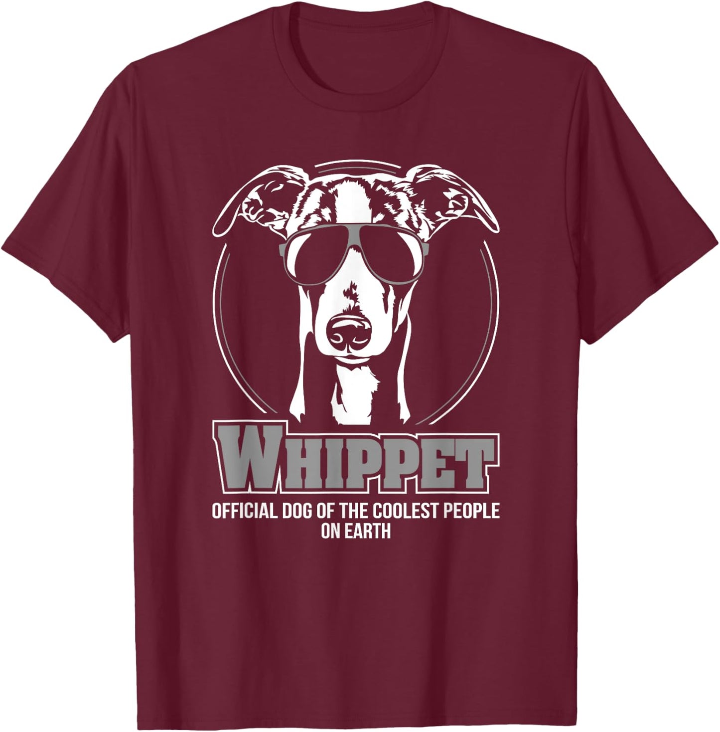 Funny Cool Whippet dog gift Shirt Hund T-Shirt - T-Shirt | Maroon
