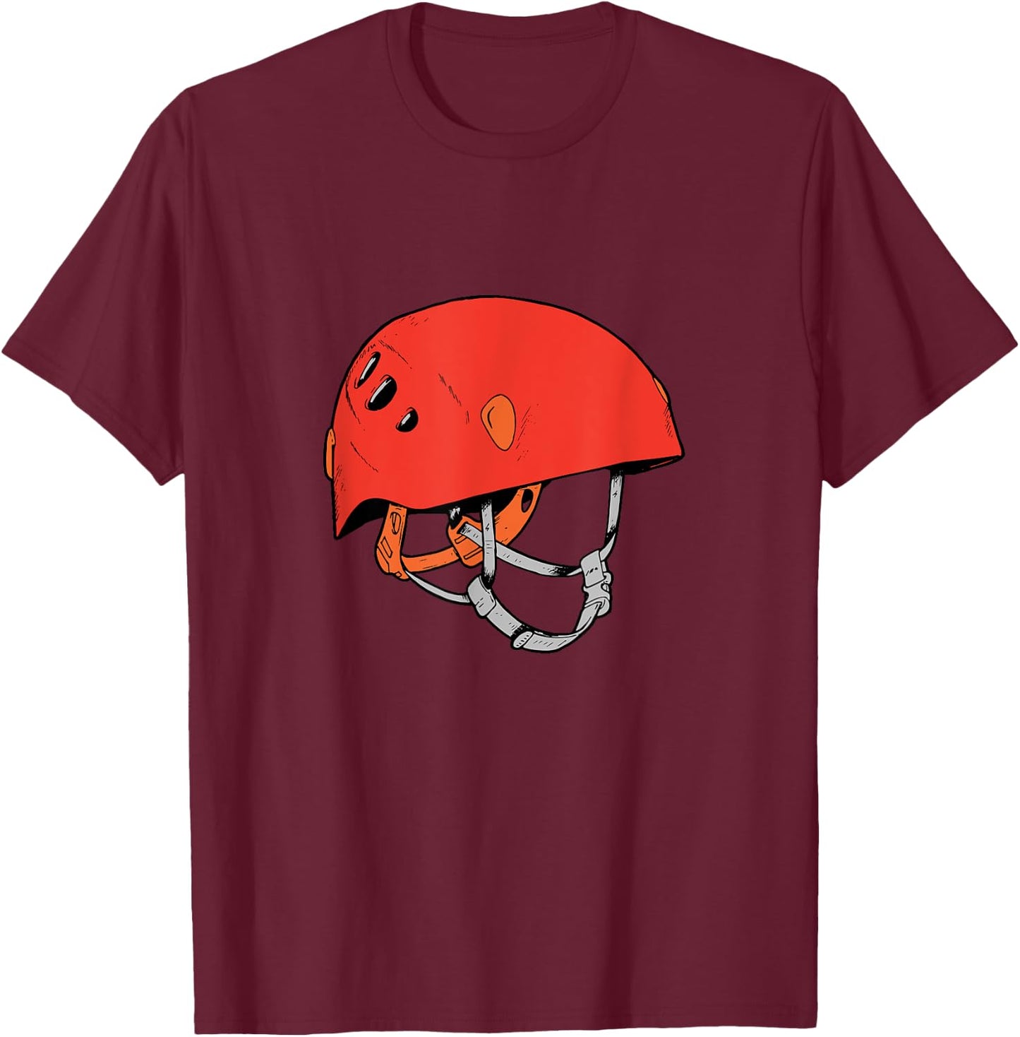 Helmet Petzl climbing bouldering belay T-Shirt - T-Shirt | Maroon