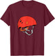 Helmet Petzl climbing bouldering belay T-Shirt - T-Shirt | Maroon