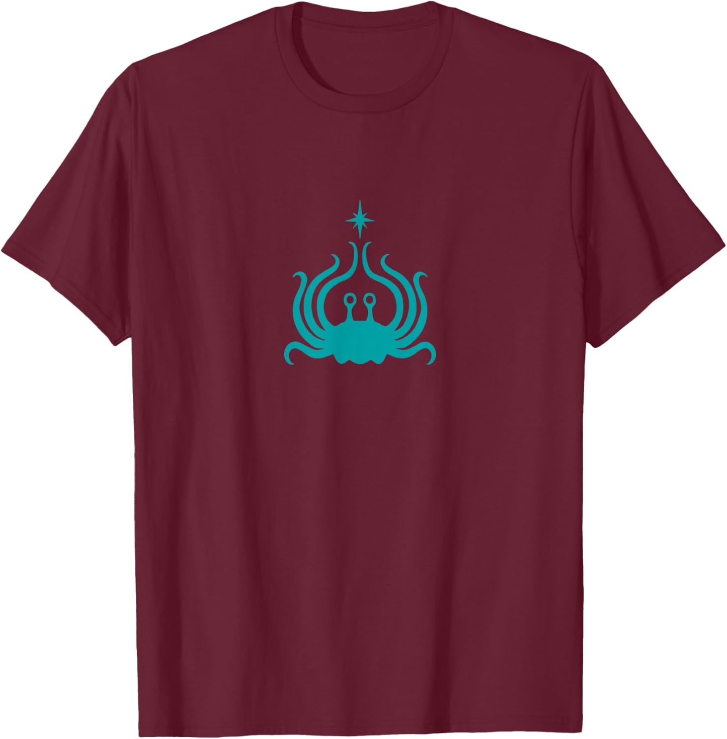 Flying Spaghetti Monster - TEAL T-Shirt - T-Shirt | Maroon