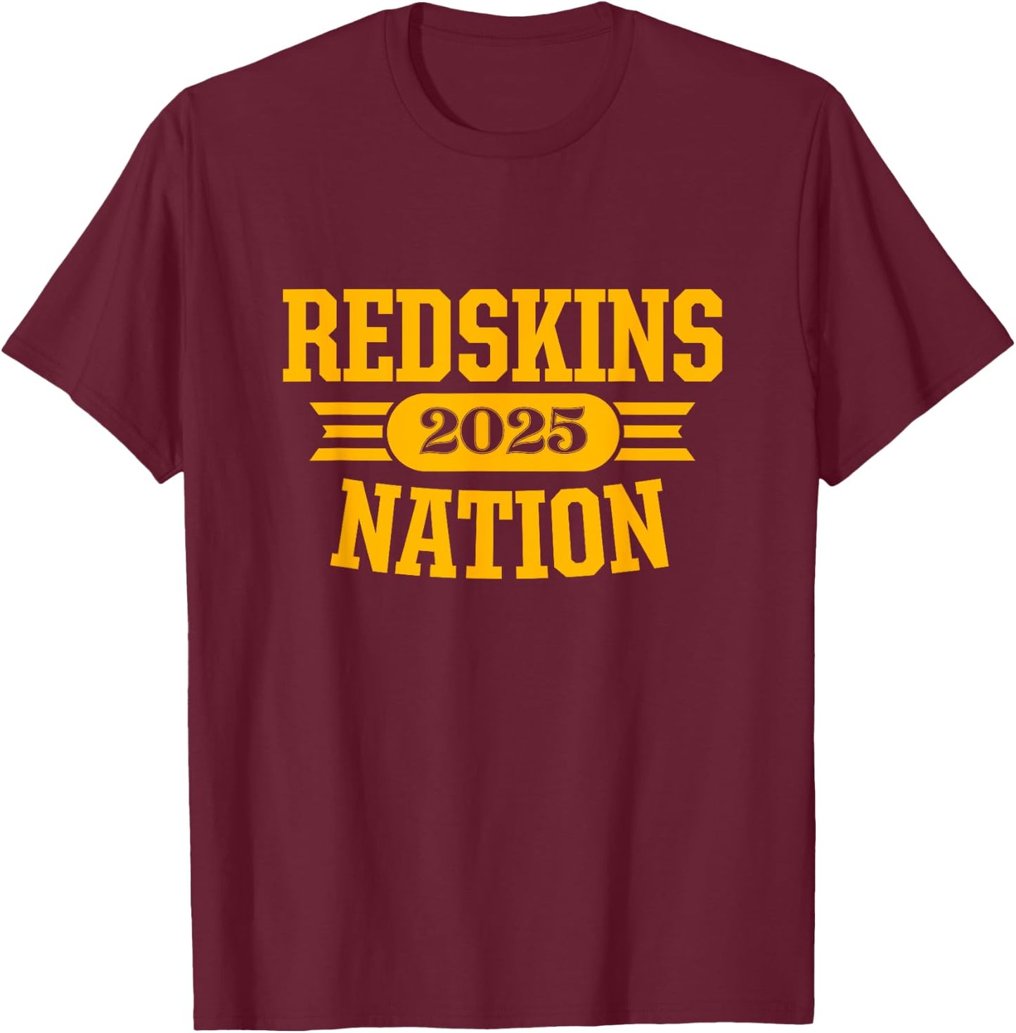 Indian Creek Redskins Official High School Gear -Adults & Kids Black Small Modern Short Sleeve T-Shirt - T-Shirt | Maroon