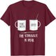 Funny Saying The Struggle is Real Paint Coffee Men Women T-Shirt - T-Shirt | Maroon