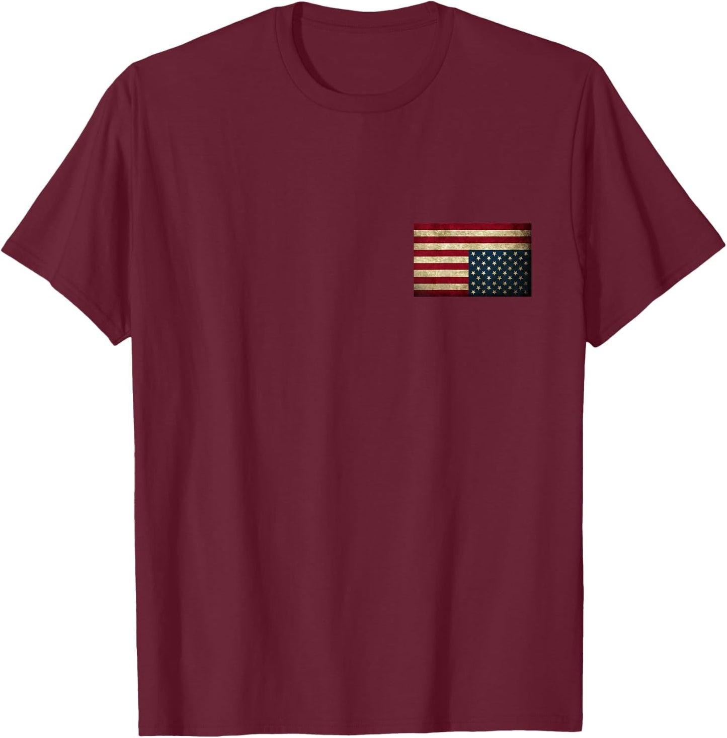 Distressed Upside Down American Flag Shirt For Protests T-Shirt - T-Shirt | Maroon