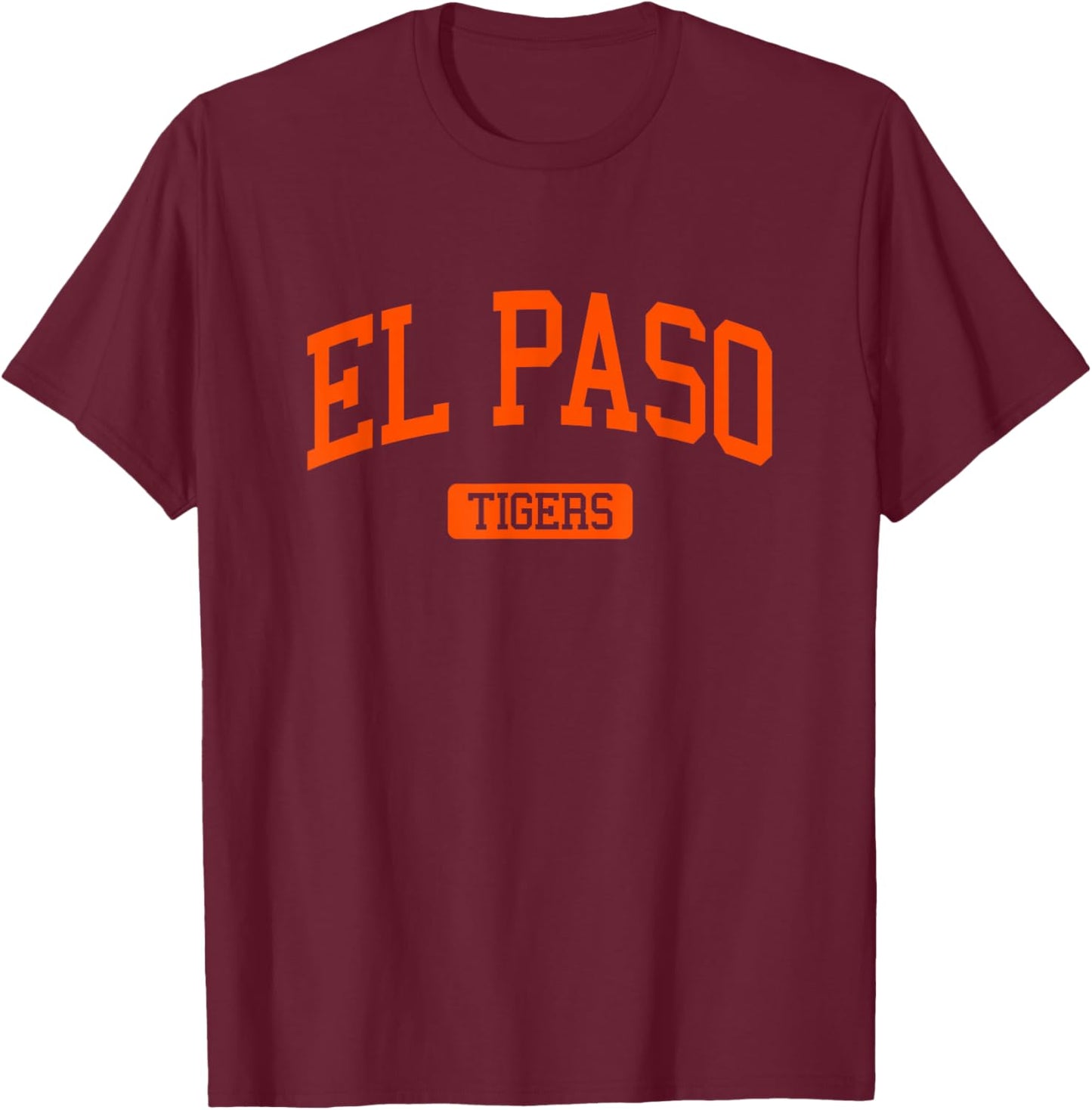 El Paso High School HS El Paso TX Varsity Sports T-Shirt - T-Shirt | Maroon