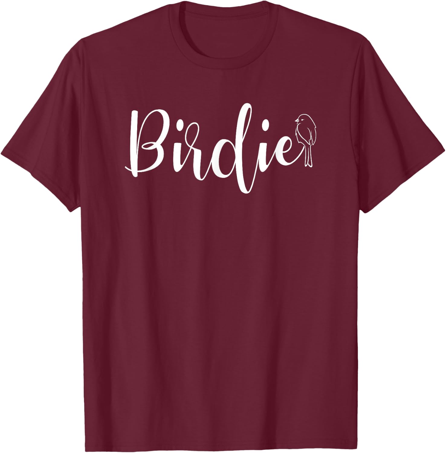 Birdie - Women's Funny Grandmother Nickname T-Shirt - T-Shirt | Maroon