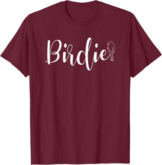 Birdie - Women's Funny Grandmother Nickname T-Shirt - T-Shirt | Maroon