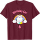 Kids 6th Birthday Shirt Girl Caticorn Sixth Cat Six Outfit T-Shirt - T-Shirt | Maroon