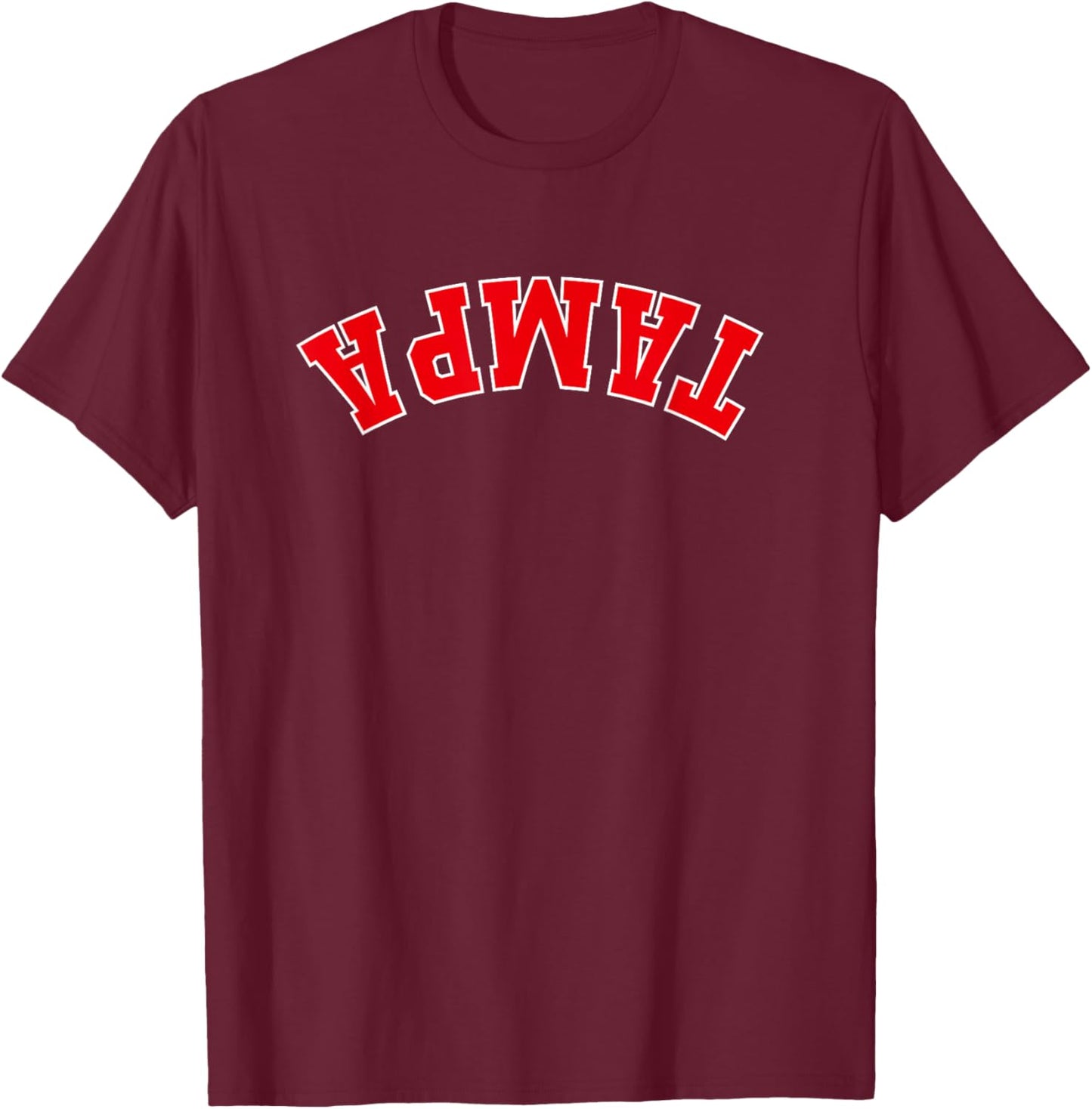 Upside Down Tampa T-Shirt - T-Shirt | Maroon