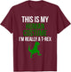 Human Costume I'm Really A T Rex Funny Halloween T-Shirt - T-Shirt | Maroon