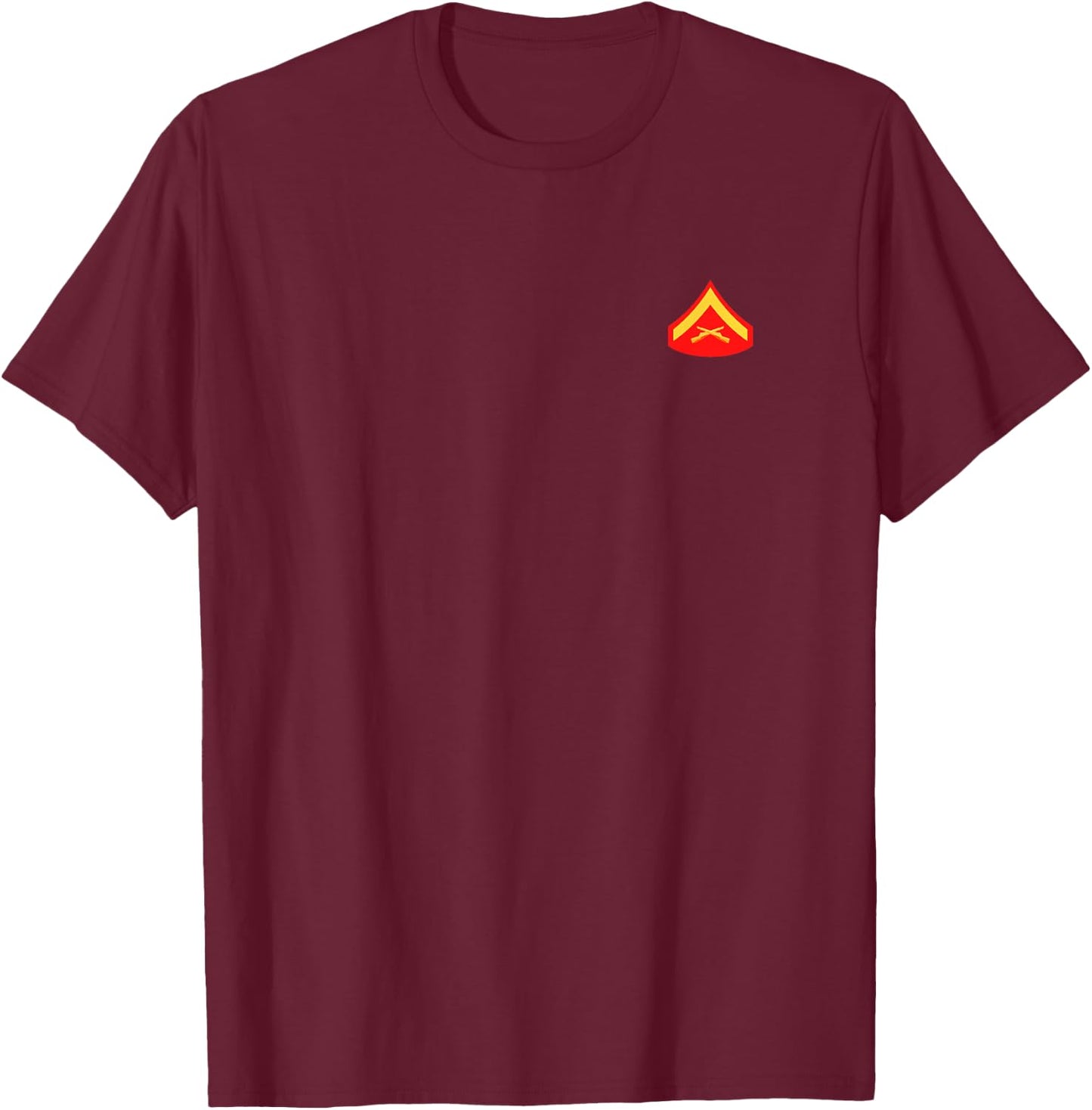 Lance Corporal Rank T-Shirt - T-Shirt | Maroon