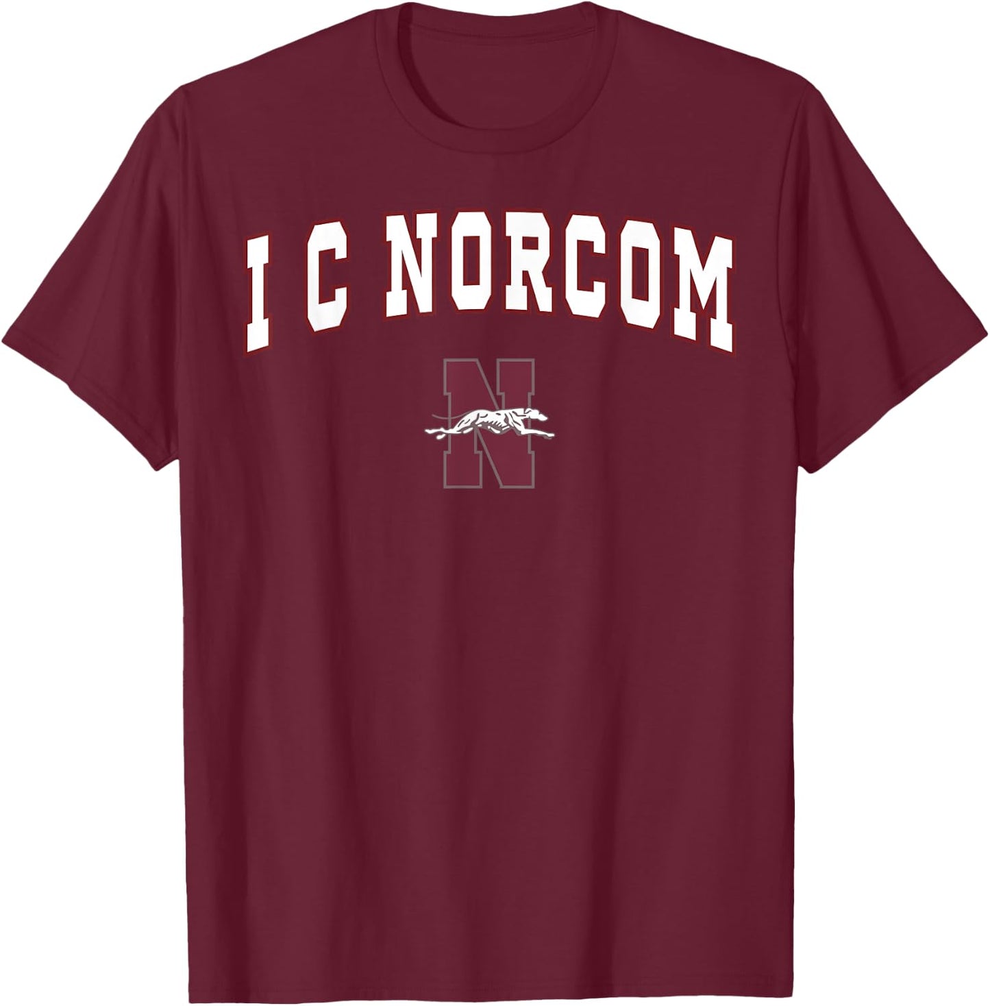 I C Norcom High School Greyhounds C2 T-Shirt - T-Shirt | Maroon