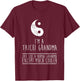 Funny Taichi Grandma Christmas Gift Grandma T-Shirt - T-Shirt | Maroon