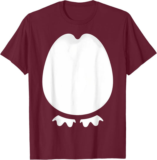 Funny Halloween Cute Penguin Belly Penguin Costume T-Shirt - T-Shirt | Maroon