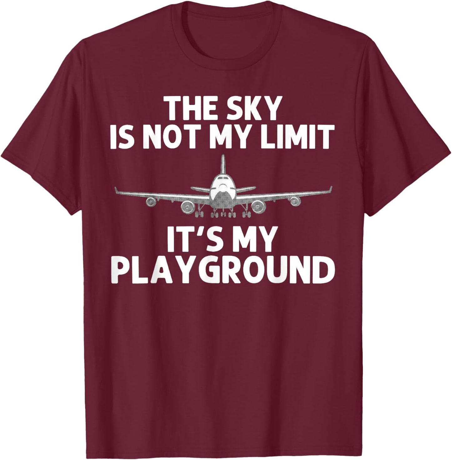 Funny Pilot Design Women Aviation Airplane Pilot T-Shirt - T-Shirt | Maroon