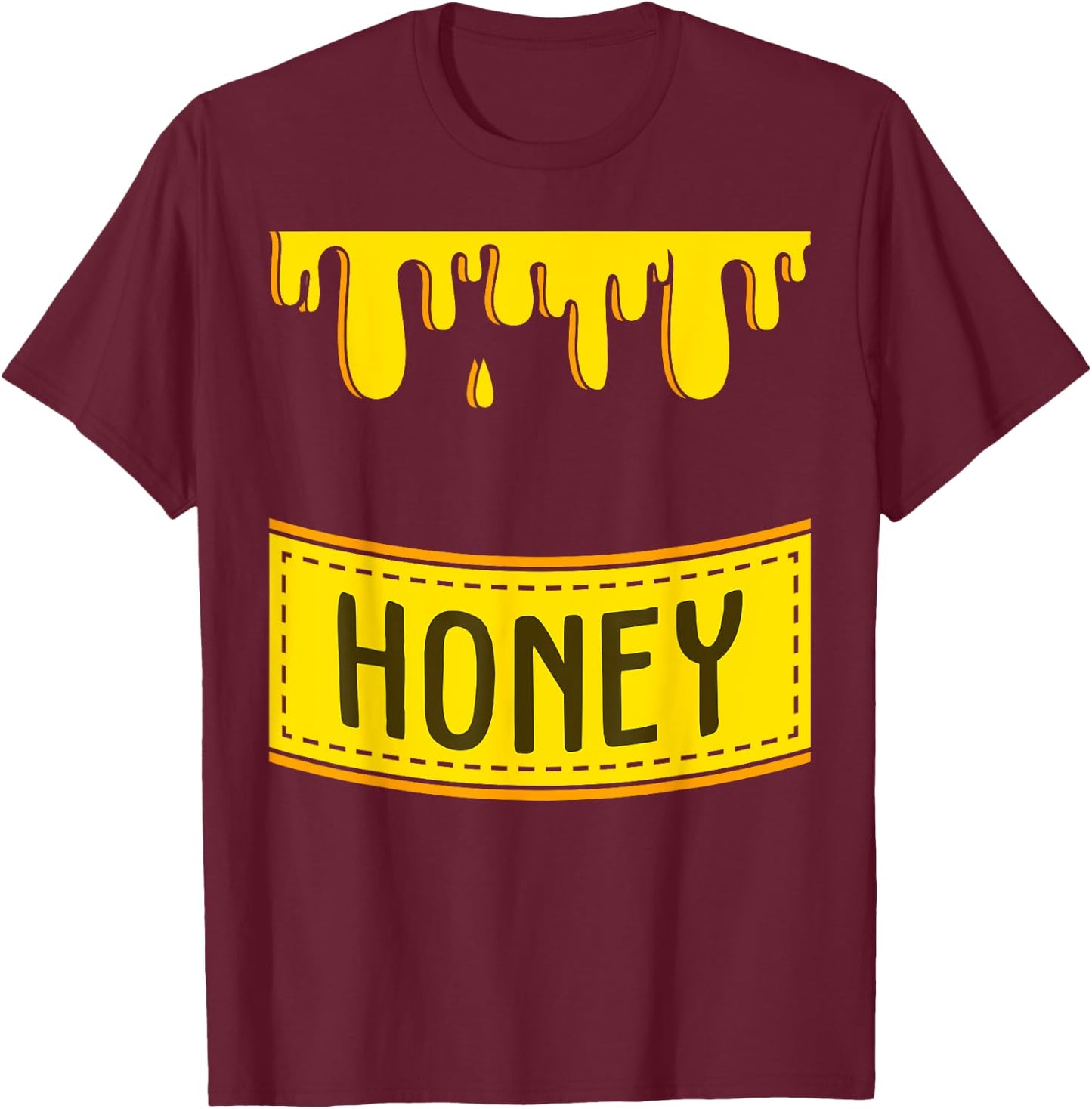 Cute Sweet Honeypot | Funny Lazy DIY Halloween Costume gift T-Shirt - T-Shirt | Maroon