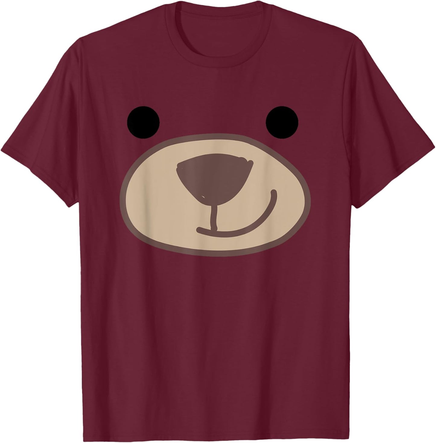 Halloween Cute Grizzly Bear Animal Costume T-Shirt - T-Shirt | Maroon