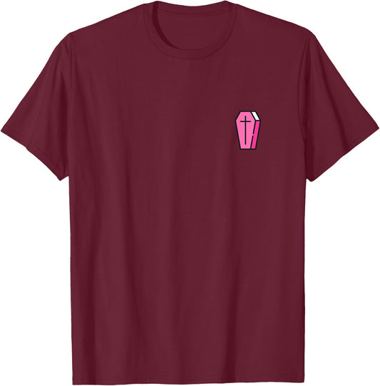 Funeral Coffin Casket Dead Punk Street Goth T-Shirt - T-Shirt | Maroon