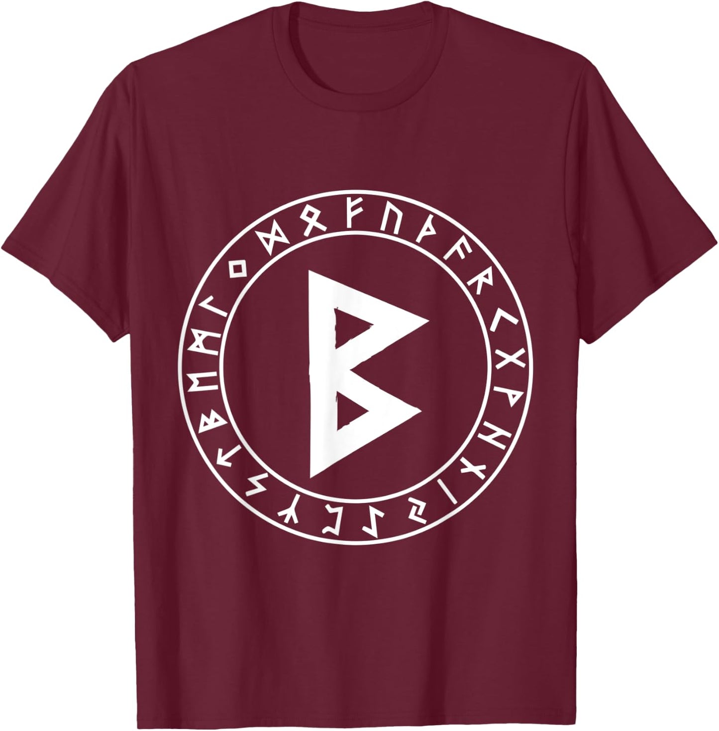 Berkana Rune Viking Rune Norse Pagan Wicca Witchcraft T-Shirt - T-Shirt | Maroon