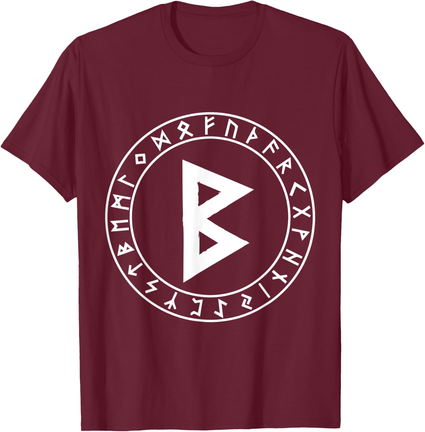 Berkana Rune Viking Rune Norse Pagan Wicca Witchcraft T-Shirt - T-Shirt | Maroon