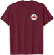 Rockabilly Retro Vintage Checkerboard Pattern Cherry Gift T-Shirt - T-Shirt | Maroon