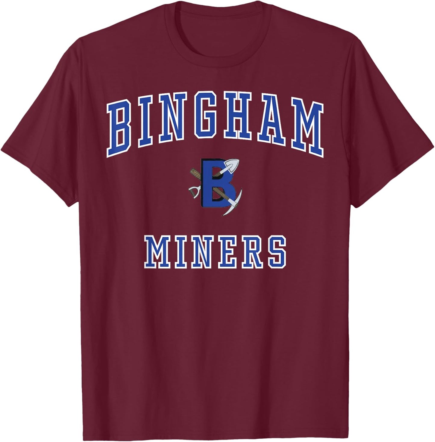 Bingham High School Miners C1 T-Shirt - T-Shirt | Maroon