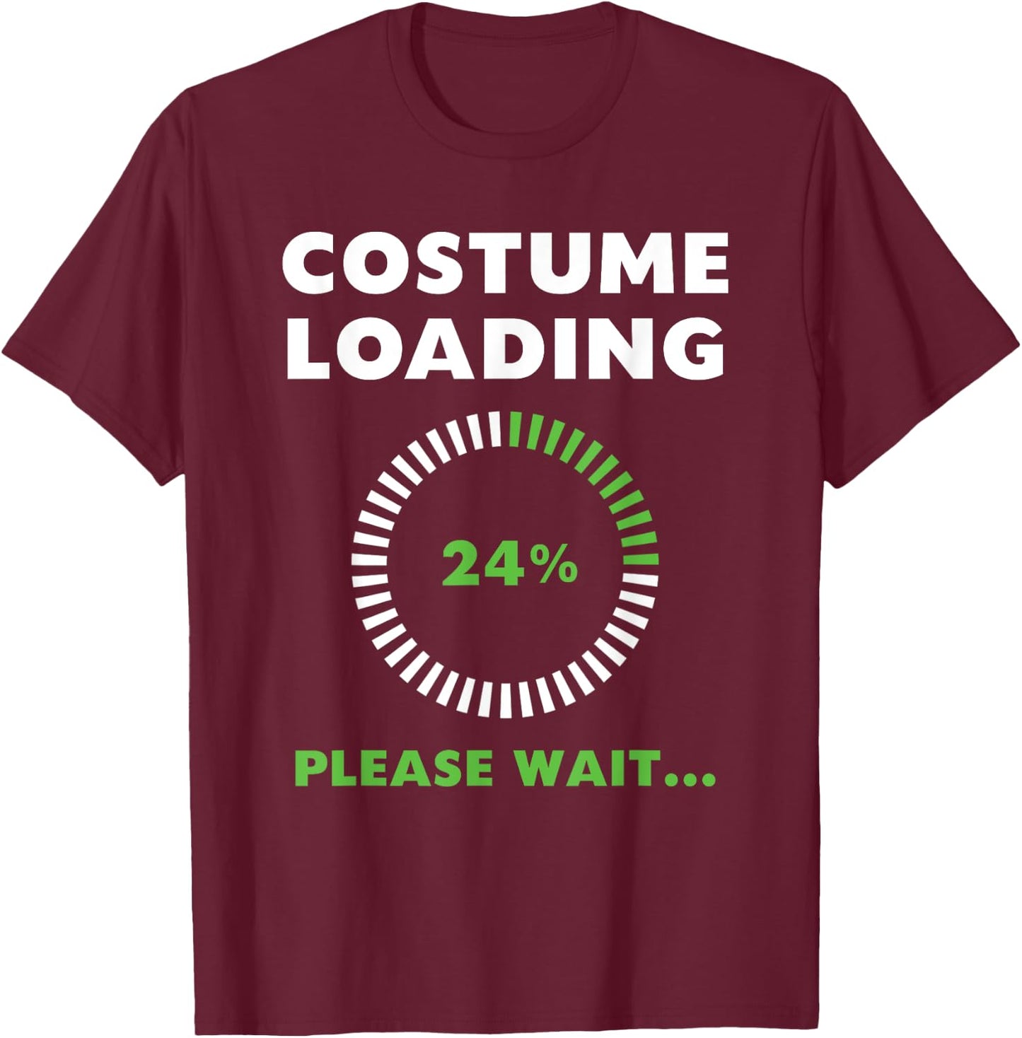 Costume Loading Please Wait Tech Cell Phone Spinning Circle T-Shirt - T-Shirt | Maroon