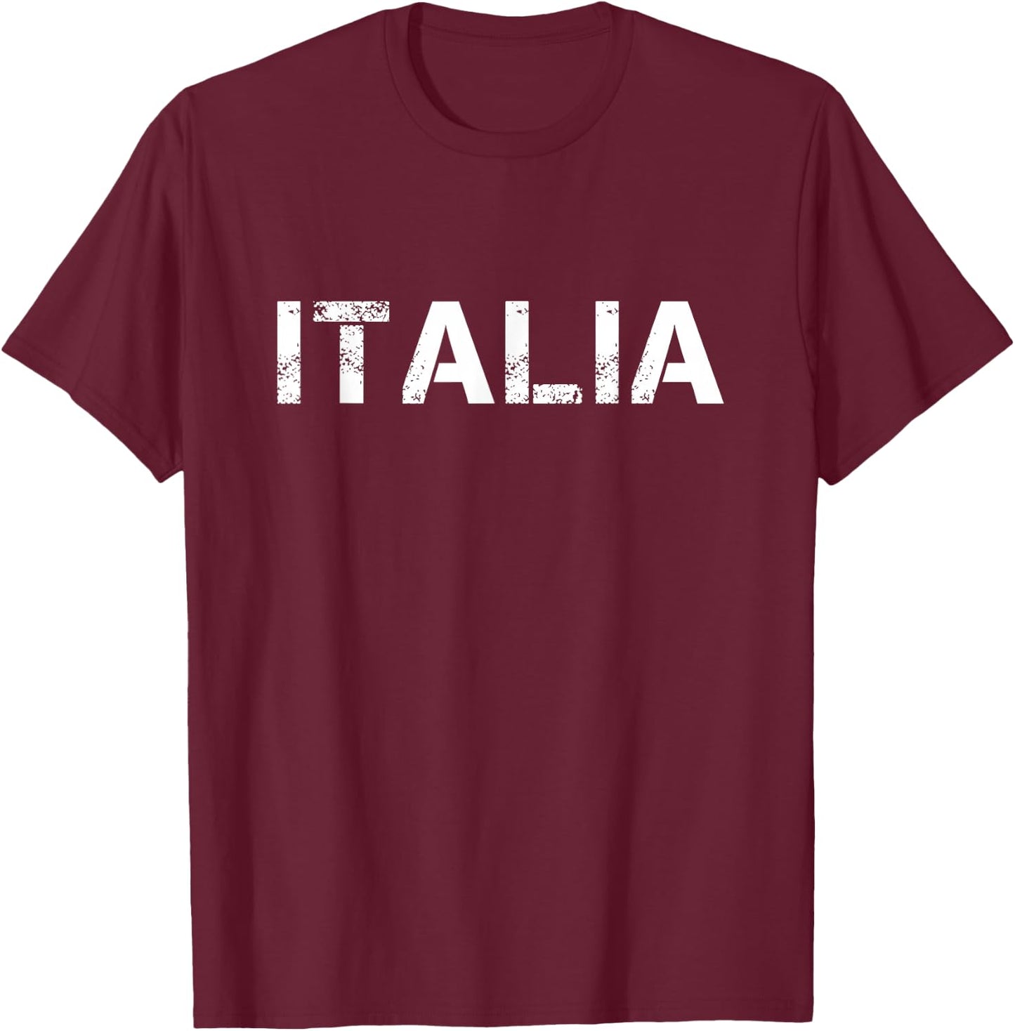Italy and Italian T-Shirt - T-Shirt | Maroon