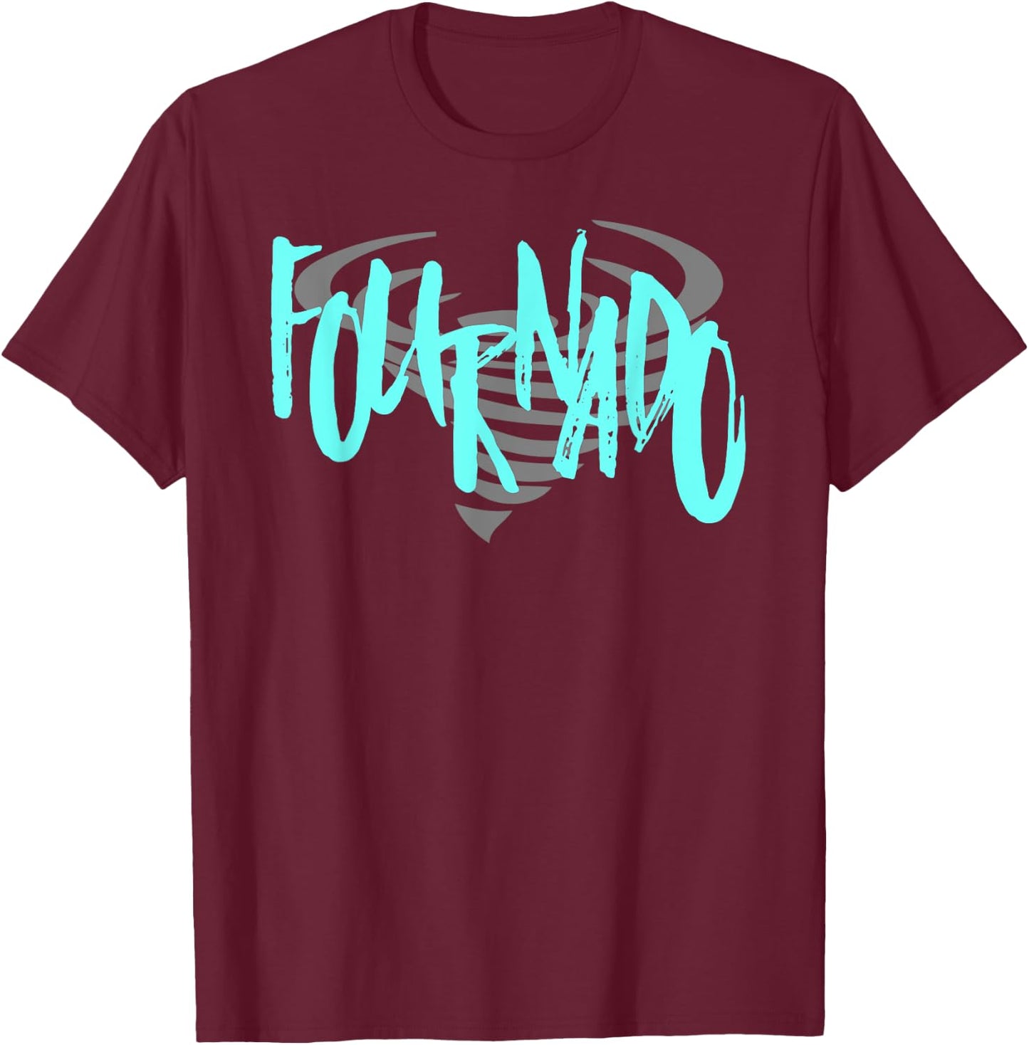 FouRnado Toddler Boy or Girl Funny Tornado Shirt T-Shirt - T-Shirt | Maroon
