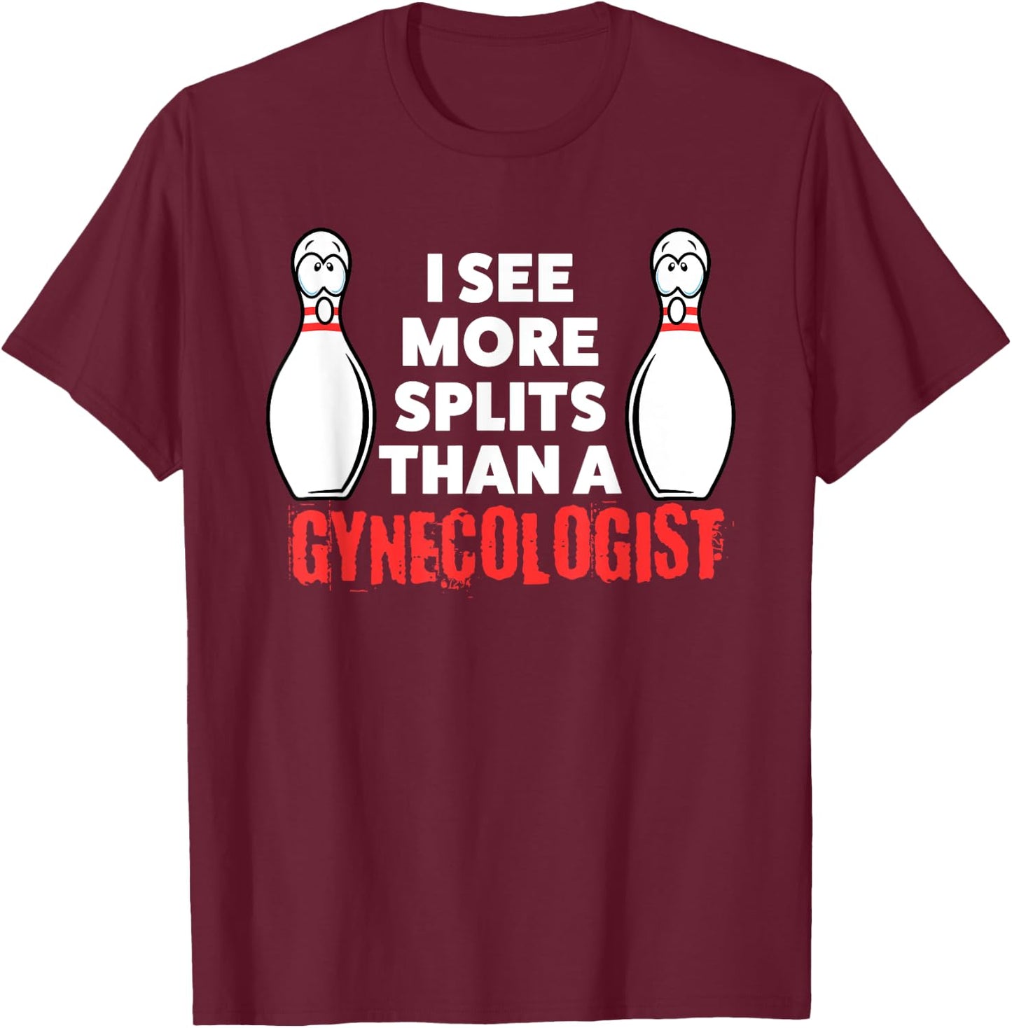 Funny Bowling Shirt Husband Or Adults T-Shirt - T-Shirt | Maroon