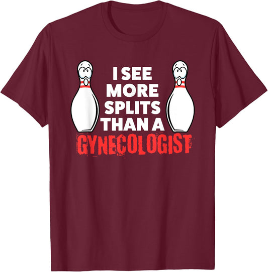 Funny Bowling Shirt Husband Or Adults T-Shirt - T-Shirt | Maroon