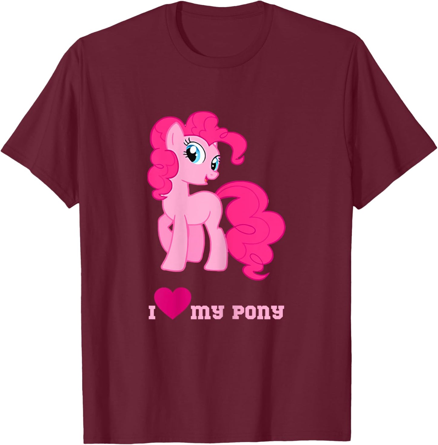 I love my cute little pony Fantasy pet T-Shirt - T-Shirt | Maroon