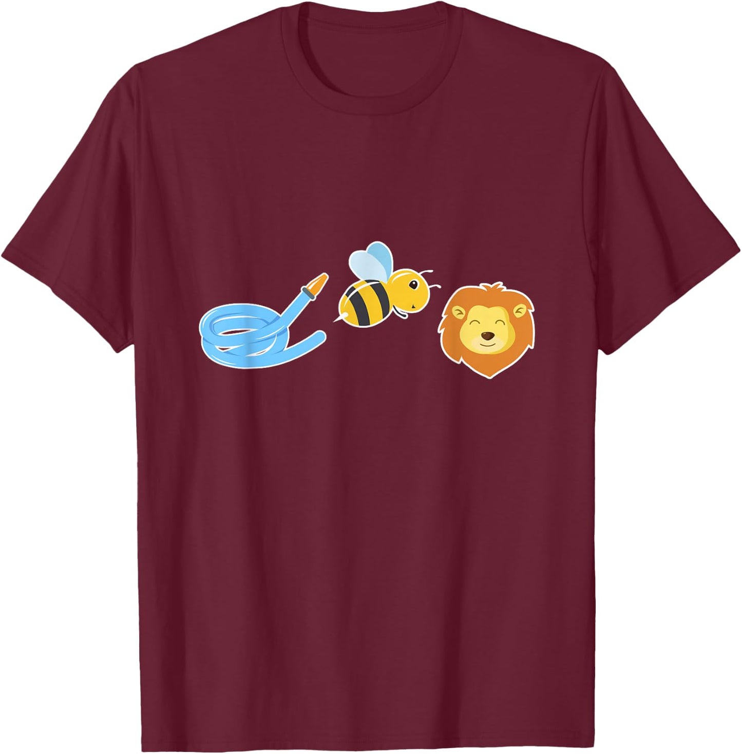 Hose Bee Lion , Funny , Animal Shirt T-Shirt - T-Shirt | Maroon