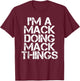MACK Funny Surname Family Tree Birthday Reunion Gift T-Shirt - T-Shirt | Maroon